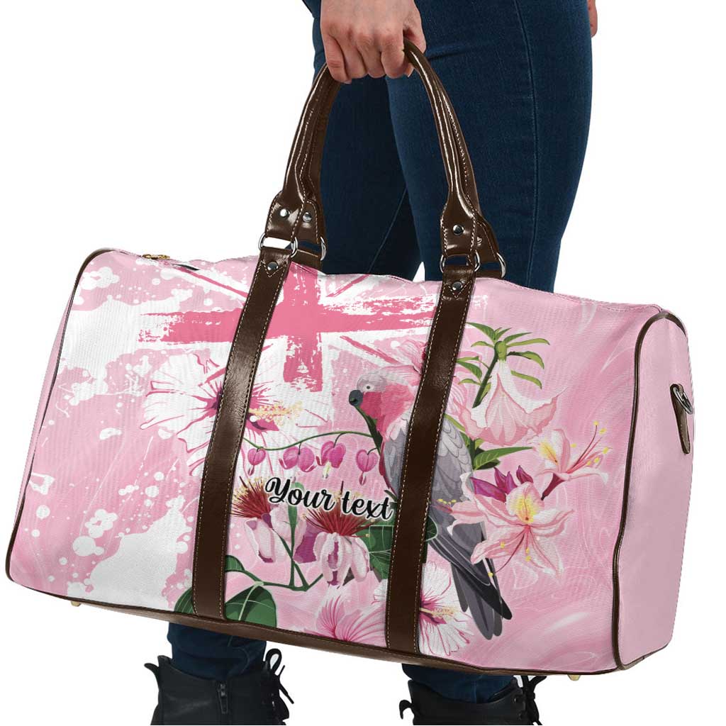 Personalised Australia Day Travel Bag Pink Parrot Bird Opal Art - Aussie Hoodie