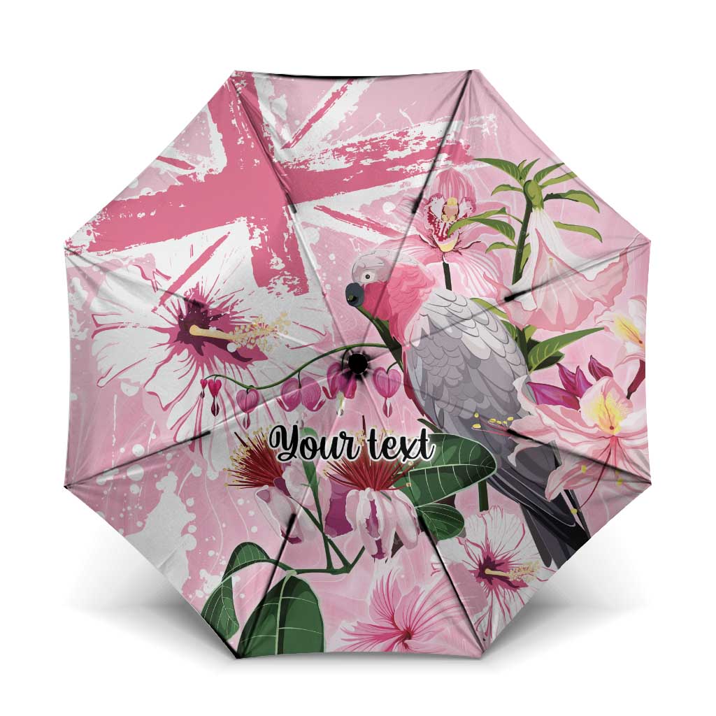 Personalised Australia Day Umbrella Pink Parrot Bird Opal Art - Aussie Hoodie