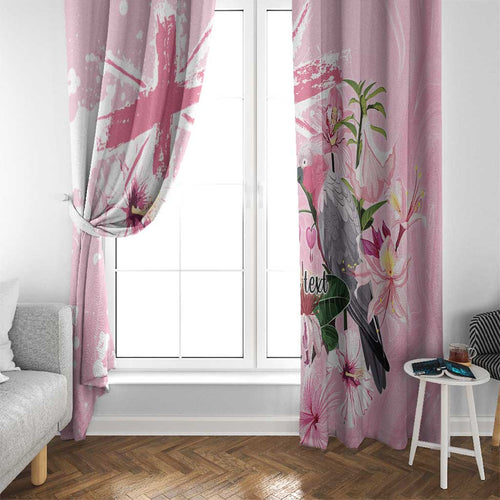 Personalised Australia Day Window Curtain Pink Parrot Bird Opal Art - Aussie Hoodie