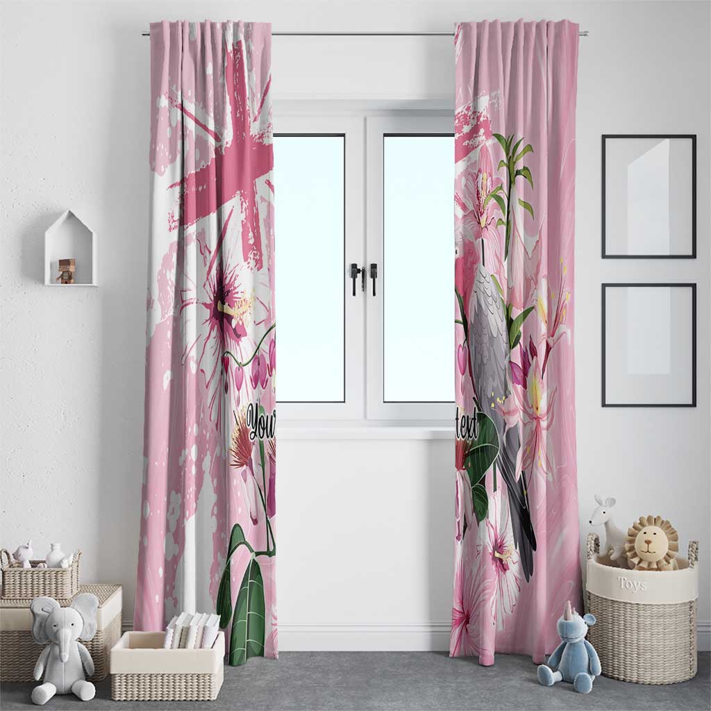Personalised Australia Day Window Curtain Pink Parrot Bird Opal Art - Aussie Hoodie
