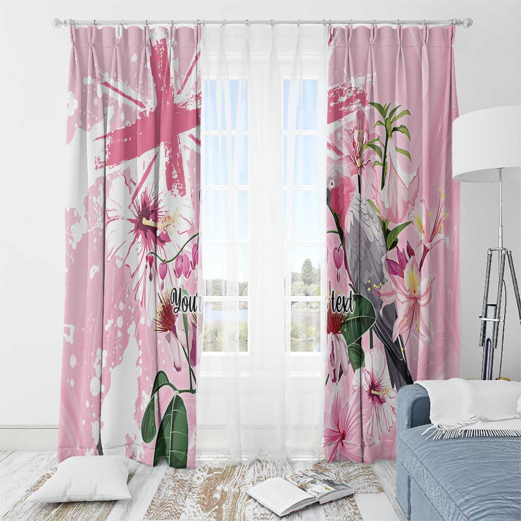 Personalised Australia Day Window Curtain Pink Parrot Bird Opal Art - Aussie Hoodie