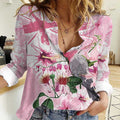 Personalised Australia Day Women Casual Shirt Pink Parrot Bird Opal Art - Aussie Hoodie