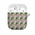 Aussie Pink Cockatoo Flowers Seamless Pattern AirPods Case - Aussie Hoodie