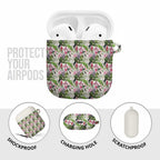 Aussie Pink Cockatoo Flowers Seamless Pattern AirPods Case - Aussie Hoodie