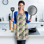 Aussie Pink Cockatoo Flowers Seamless Pattern Apron - Aussie Hoodie