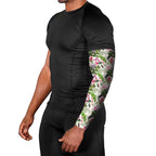 Aussie Pink Cockatoo Flowers Seamless Pattern Arm Sleeves - Aussie Hoodie