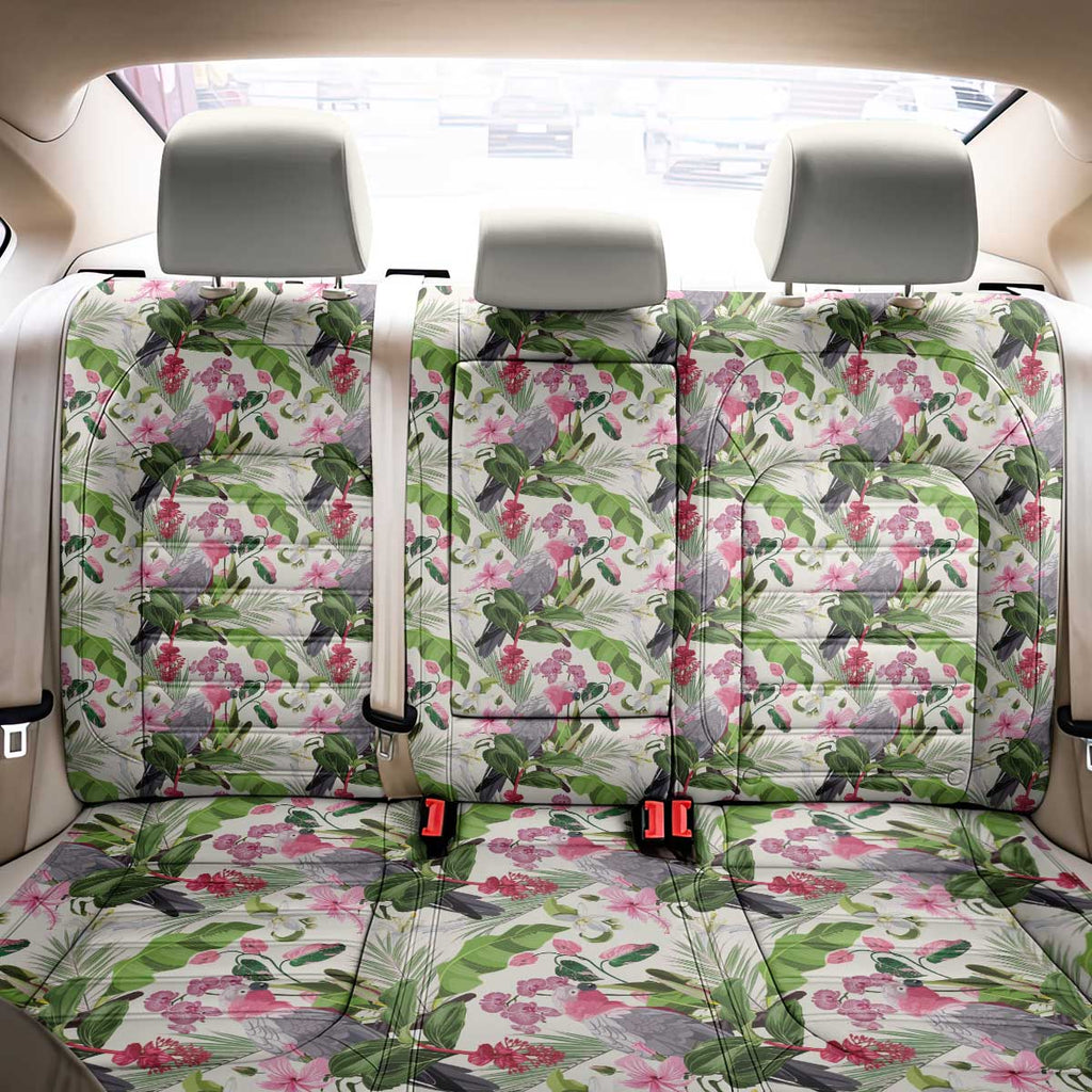 Aussie Pink Cockatoo Flowers Seamless Pattern Back Car Seat Cover - Aussie Hoodie