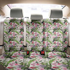 Aussie Pink Cockatoo Flowers Seamless Pattern Back Car Seat Cover - Aussie Hoodie