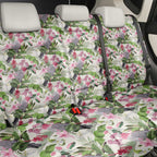 Aussie Pink Cockatoo Flowers Seamless Pattern Back Car Seat Cover - Aussie Hoodie