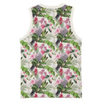Aussie Pink Cockatoo Flowers Seamless Pattern Basketball Jersey - Aussie Hoodie