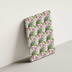 Aussie Pink Cockatoo Flowers Seamless Pattern Canvas Wall Art - Aussie Hoodie