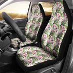 Aussie Pink Cockatoo Flowers Seamless Pattern Car Seat Cover - Aussie Hoodie