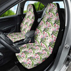 Aussie Pink Cockatoo Flowers Seamless Pattern Car Seat Cover - Aussie Hoodie