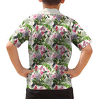 Aussie Pink Cockatoo Flowers Seamless Pattern Family Matching Puletasi and Hawaiian Shirt - Aussie Hoodie