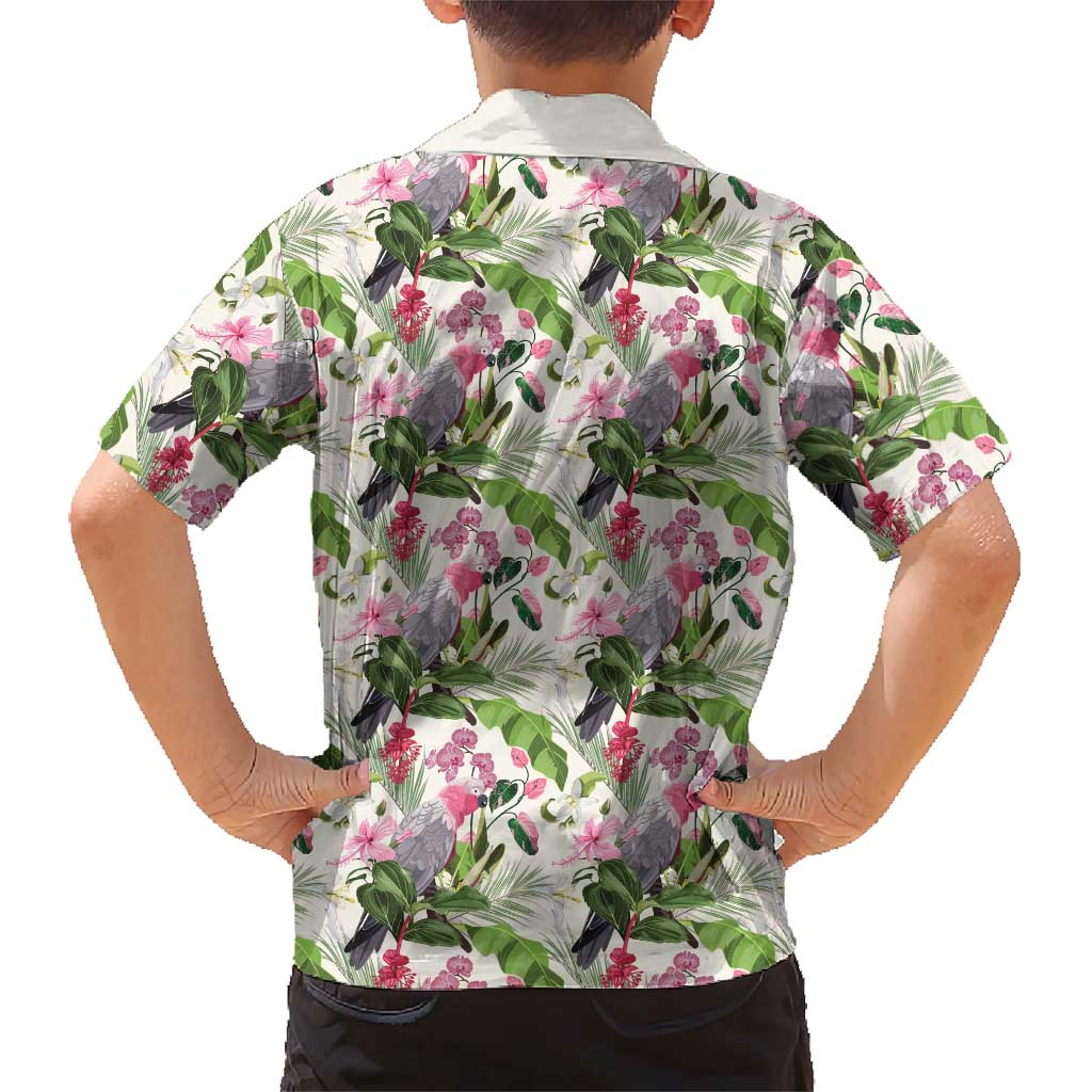 Aussie Pink Cockatoo Flowers Seamless Pattern Family Matching Summer Maxi Dress and Hawaiian Shirt - Aussie Hoodie