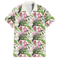 Aussie Pink Cockatoo Flowers Seamless Pattern Hawaiian Shirt - Aussie Hoodie