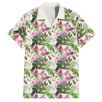 Aussie Pink Cockatoo Flowers Seamless Pattern Hawaiian Shirt - Aussie Hoodie