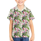 Aussie Pink Cockatoo Flowers Seamless Pattern Hawaiian Shirt - Aussie Hoodie