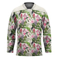 Aussie Pink Cockatoo Flowers Seamless Pattern Hockey Jersey - Aussie Hoodie