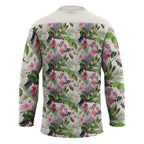 Aussie Pink Cockatoo Flowers Seamless Pattern Hockey Jersey - Aussie Hoodie