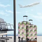 Aussie Pink Cockatoo Flowers Seamless Pattern Luggage Cover - Aussie Hoodie