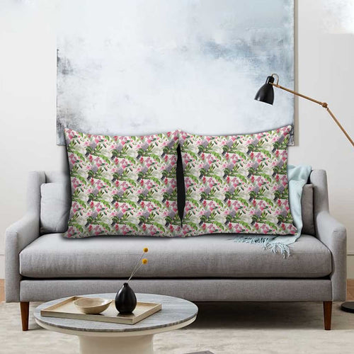 Aussie Pink Cockatoo Flowers Seamless Pattern Pillow Cover - Aussie Hoodie