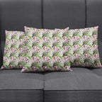 Aussie Pink Cockatoo Flowers Seamless Pattern Pillow Cover - Aussie Hoodie