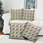 Aussie Pink Cockatoo Flowers Seamless Pattern Pillow Cover - Aussie Hoodie
