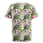 Aussie Pink Cockatoo Flowers Seamless Pattern Rugby Jersey - Aussie Hoodie