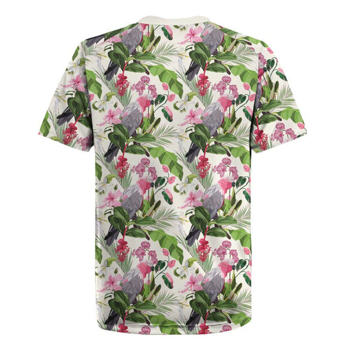 Aussie Pink Cockatoo Flowers Seamless Pattern Rugby Jersey - Aussie Hoodie
