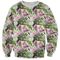 Aussie Pink Cockatoo Flowers Seamless Pattern Sweatshirt - Aussie Hoodie
