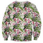 Aussie Pink Cockatoo Flowers Seamless Pattern Sweatshirt - Aussie Hoodie