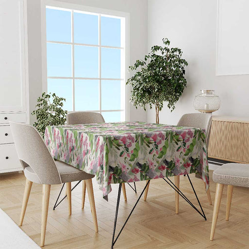 Aussie Pink Cockatoo Flowers Seamless Pattern Tablecloth - Aussie Hoodie