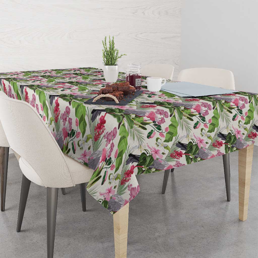 Aussie Pink Cockatoo Flowers Seamless Pattern Tablecloth - Aussie Hoodie