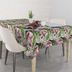 Aussie Pink Cockatoo Flowers Seamless Pattern Tablecloth - Aussie Hoodie