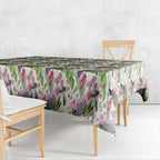 Aussie Pink Cockatoo Flowers Seamless Pattern Tablecloth - Aussie Hoodie