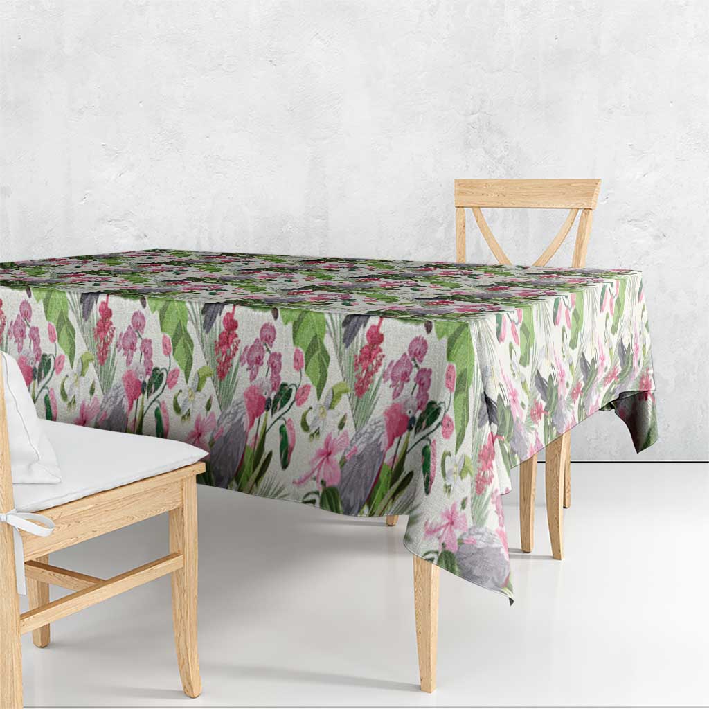Aussie Pink Cockatoo Flowers Seamless Pattern Tablecloth - Aussie Hoodie