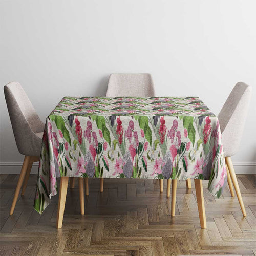 Aussie Pink Cockatoo Flowers Seamless Pattern Tablecloth - Aussie Hoodie
