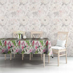 Aussie Pink Cockatoo Flowers Seamless Pattern Tablecloth - Aussie Hoodie