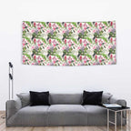 Aussie Pink Cockatoo Flowers Seamless Pattern Tapestry - Aussie Hoodie
