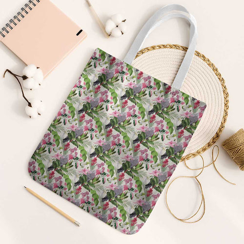 Aussie Pink Cockatoo Flowers Seamless Pattern Tote Bag - Aussie Hoodie