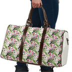 Aussie Pink Cockatoo Flowers Seamless Pattern Travel Bag - Aussie Hoodie