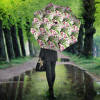 Aussie Pink Cockatoo Flowers Seamless Pattern Umbrella - Aussie Hoodie