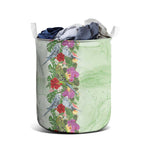 Aussie Budgies Blue And Green Tropical Birds Laundry Basket - Aussie Hoodie