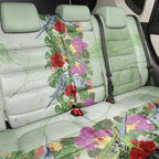 Aussie Budgies Blue And Green Tropical Birds Back Car Seat Cover - Aussie Hoodie