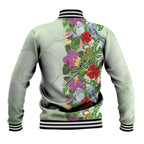 Aussie Budgies Blue And Green Tropical Birds Baseball Jacket - Aussie Hoodie