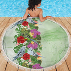 Aussie Budgies Blue And Green Tropical Birds Beach Blanket - Aussie Hoodie