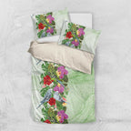 Aussie Budgies Blue And Green Tropical Birds Bedding Set - Aussie Hoodie