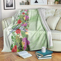 Aussie Budgies Blue And Green Tropical Birds Blanket - Aussie Hoodie