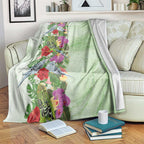 Aussie Budgies Blue And Green Tropical Birds Blanket - Aussie Hoodie